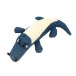 1Pc Durable Crocodile-Shaped Interactive Plush Toy For Dogs - Satisfies Natural Chewing Instinct, Provides Mental Stimulation, And Encourages Active Play - Soft, Textured, And Squeaky Design For Endless Fun - Image 7