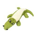 1Pc Durable Crocodile-Shaped Interactive Plush Toy For Dogs - Satisfies Natural Chewing Instinct, Provides Mental Stimulation, And Encourages Active Play - Soft, Textured, And Squeaky Design For Endless Fun - Image 3