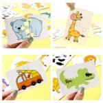 16Pcs Toddler Puzzle Cards Toys For Kids Jigsaw Matching Game Education Toys Cartoon Shape Cognitive Training Gift - Image 14