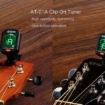 Guitar Tuner, Clip On Tuner For Guitar/Bass/Violin/Ukulele,Auto Power Off/One Button Operation/At-01A - Image 8