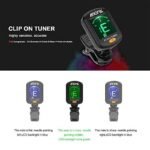 Guitar Tuner, Clip On Tuner For Guitar/Bass/Violin/Ukulele,Auto Power Off/One Button Operation/At-01A - Image 2