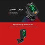 Guitar Tuner, Clip On Tuner For Guitar/Bass/Violin/Ukulele,Auto Power Off/One Button Operation/At-01A - Image 5