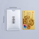 5Pcs Rfid Aluminum Foil Anti-Theft Swiping Bank Ic Card Sleeve Creative Anti-Degaussing Certificate Card Sleeve Card Holder - Image 2
