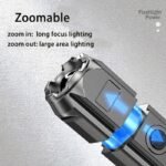 1Pc Powerful Zoomable Flashlight, Outdoor Multi-Functional Portable Home Small Flashlight, Telescopic Zoom Light, Flashlight Mini, Heavy Duty Flashlight, Mini Flashlight Keychain, Ultra Bright Flashlight, Flashlight, Camping Gear, Outdoor Lighting, Keychain Light, Portable Light, Longlasting Light, Sturdy Flashlight, Powerful Torch, Handheld Light, Emergency Preparedness, Outdoor Enthusiasts - Image 7