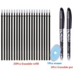 1 Pack Erasable Gel Pen Set, Erasable Pens + Refills + Erasers 0.5Mm Erasable Pen Office School Stationery - Image 11