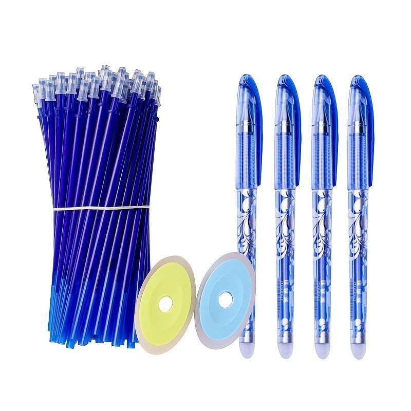 product-open-2023-07-22-1689993129683-adeb6f47c023409892491338001344e5-goods.jpeg 1 Pack Erasable Gel Pen Set, Erasable Pens + Refills + Erasers 0.5Mm Erasable Pen Office School Stationery - Image 1