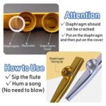 Metal Kazoo Musical Instruments Flutes Diaphragm Mouth Kazoos Musical Instruments Good Companion For Guitar - Image 4