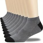 10/20/30Pairs Men'S Fashion Color Block Low Cut Ankle Socks, Breathable Comfy Sweat Absorption Socks, Men'S Socks - Image 7