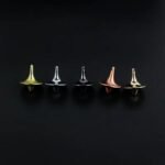 Metal Gyro Spinning Top - Great Accuracy, Durable & Safe For Kids, Vibrant Colors (Yellow, Green, Orange, Red) - Perfect Christmas Stocking Stuffer & Holiday Gift, Spinning Top Toy, Playful Design, Smooth Spinning Mechanism