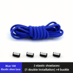 1 Pair Elastic No-Tie Shoelaces 1 Pair Of Elastic No-Tie Shoelaces, Easy Wear Stretch Spandex Laces For Sneakers, Comfort Fit, No Knotting Required, Durable And Flexible - Image 16