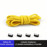 1 Pair Elastic No-Tie Shoelaces 1 Pair Of Elastic No-Tie Shoelaces, Easy Wear Stretch Spandex Laces For Sneakers, Comfort Fit, No Knotting Required, Durable And Flexible - Image 19