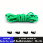 1 Pair Elastic No-Tie Shoelaces 1 Pair Of Elastic No-Tie Shoelaces, Easy Wear Stretch Spandex Laces For Sneakers, Comfort Fit, No Knotting Required, Durable And Flexible - Image 20