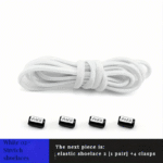 1 Pair Elastic No-Tie Shoelaces 1 Pair Of Elastic No-Tie Shoelaces, Easy Wear Stretch Spandex Laces For Sneakers, Comfort Fit, No Knotting Required, Durable And Flexible - Image 6