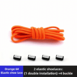 1 Pair Elastic No-Tie Shoelaces 1 Pair Of Elastic No-Tie Shoelaces, Easy Wear Stretch Spandex Laces For Sneakers, Comfort Fit, No Knotting Required, Durable And Flexible - Image 18