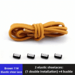1 Pair Elastic No-Tie Shoelaces 1 Pair Of Elastic No-Tie Shoelaces, Easy Wear Stretch Spandex Laces For Sneakers, Comfort Fit, No Knotting Required, Durable And Flexible - Image 21
