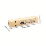 Wooden Train Whistle For Kids - 18.8 Cm Steam Locomotive Sound Maker, Natural Wood Conductors Toy For Birthday Party Favors, Christmas Stocking Stuffers & Parent-Child Learning Games, Educational Toy | Playful Design | Smooth Texture, Train Toy - Image 2
