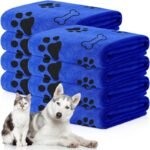 Microfiber Pet Towels For Dogs, 60.96X101.6 Cm, Super Absorbent & Quick Dry, Soft & Durable Bath Towel With Paw Print Design, For Quick Dog Bath Care - Image 5