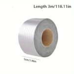 Premium Waterproof Aluminum Foil Tape, High Temperature Resistance For Wall, Pool, Roof Crack & Duct Repair Sealing - Image 5