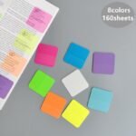 8 Packs 160 Sheets Transparent Sticky Notes Scrapes Stickers Note Pads Paper Clear Notepad School Stationery Office Supplies - Image 6