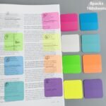 8 Packs 160 Sheets Transparent Sticky Notes Scrapes Stickers Note Pads Paper Clear Notepad School Stationery Office Supplies - Image 2