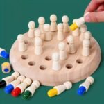 Dikopubby Wooden Memory Matchstick Chess Game: An Educational Logic Game & Brainteaser - Perfect For Interaction & Fun! Christmas Halloween Thanksgiving Gifts - Image 9