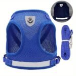 Breathable Cat Harness And Leash Set, Escape Proof Pet Clothes Kitten Puppy Dogs Vest Adjustable Easy Control Reflective Cat Harness - Image 7