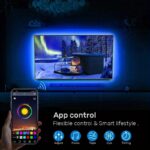 1Set Usb Led 5050 Rgb Strip Lights, Sync Color Changing Luminous Led String, 44/24Key Remote Control, Smart Application Remote Control, Decorative Night Light, For Bedroom Room Home Decorative Party Festival. - Image 4