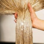 1Pc Luxe Beaded Curtain Panel, Decorative Divider Screen For Door, Wall, And Window Decoration - Image 3