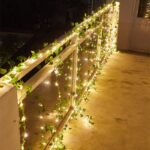 5.0 Meter Green Artificial Ivy Leaves Fairy String Lights, Artificial Garland Plant Vine Fairy Light For Bedroom Wedding Office Party Holiday Patio Wall Decor - Image 4