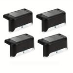 4Pcs Solar Deck Lights, Led Decorative Lights, Walk Lights, Fence Lights, Solar Step Lights, Stairs, Steps,,, Balconies, Yards, And Path - Image 3