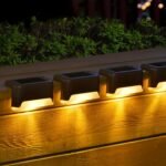 4Pcs Solar Deck Lights, Led Decorative Lights, Walk Lights, Fence Lights, Solar Step Lights, Stairs, Steps,,, Balconies, Yards, And Path - Image 2