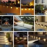 4Pcs Solar Deck Lights, Led Decorative Lights, Walk Lights, Fence Lights, Solar Step Lights, Stairs, Steps,,, Balconies, Yards, And Path - Image 6