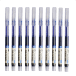 10Pcs/Straight Liquid Ball Pen Quick Drying Test Signature Gel Pen 0.5Mm Black Blue Ink School Office Student Ball Pen Stationery School Rollerball Pen - Image 6