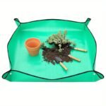 49.78X49.78 Cm Thickened Garden Mat - Durable Plastic Soil Change Mat For Planting Flowers, Meat Grilling & Gardening Tools, Green Outdoor/Indoor Use, Soil Preparation Mat | Smooth Surface Mat | Easyclean Material - Image 5