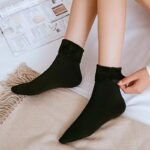 1/4Pairs Unisex Thickened Warm Crew Socks, Snow Home Floor Socks For Autumn Winter, Women Men'S Socks & Hosiery - Image 12