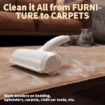 Pet Hair Remover - Lint Roller For Pet Hair - Cat And Dog Hair Remover For Couch, Furniture, Carpet, Car Seat, Reusable Roller W/Self-Cleaning Base - Upgraded Animal Fur Removal Tool - Image 8