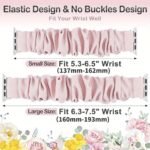 Scrunchie Band For Apple Watch - Cute Printed Elastic Solo Loop Band In Beige, Pink, Green, White, And Brown, Compatible With Series 8, 7, 6, 5, 4, 3, 2, 1 Se, Available In Sizes 38Mm, 40Mm, 41Mm, 42Mm, 44Mm, 45Mm, Bracelet For Apple Watch - Image 2