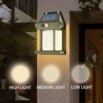 1Pc Macrocosm Solar Wall Lamp With Motion Sensor & Auto On/Off, 3 Modes, Waterproof Outdoor Garden Light, Matte Black Finish, Semi-Flush Mount For Patio, Villa, Courtyard - Durable Plastic, Solar-Powered, Solar Outdoor Lights, Patio Illumination, Sleek Design, Durable Plastic Lamp, Solar Light Outdoor Large, Solar Light For Outside, Solar Outdoor Light, Solar Motion Sensor, Solar Exterior Lamp, Wall Lamp Led, Entrance Solar Light, Solar Light For Exterior, Motion Sensor Solar Light - Image 7