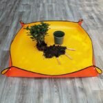 Waterproof Gardening Mat For Succulents & Plants - Durable Plastic, Green, Ideal For Soil Replacement & Planting On Balconies And Lawns, Operation, Soil Mixing - Image 2