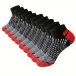 10 Pairs Of Men'S Mid Crew Sport Socks, Sweat-Absorbing Comfy Breathable Socks For Men'S Basketball Training, Running Outdoor Activities - Image 6