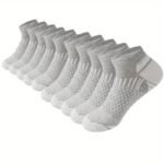10 Pairs Of Men'S Mid Crew Sport Socks, Sweat-Absorbing Comfy Breathable Socks For Men'S Basketball Training, Running Outdoor Activities - Image 4