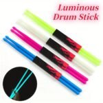 5A Fluorescent Drumsticks Rack Drums Drum Sticks Jazz Drum Mallets Stage Colorful Nylon Luminous Drum Sticks Beginner Drummers Gift
