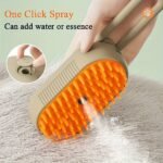Steamy Cat Brush, 3 In 1 Cat Steamy Brush, Cat Brush Massaging Comb, Usb Recharging Pet Grooming Comb - For Removing Loose Hair & Massaging, Steamy Dog Brush, Suitable For All Cats & Dogs, Suitable For Daily Grooming - Perfect Gift For Pet Lovers - Image 2