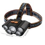 1Pc 5 Led Headlamp Rechargeable, Usb Head Flashlight, Camping And Fishing Headlight For Home Outdoor Emergency Lantern Christmas Gift - Image 4