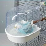 1Pc Clear Bird Bathtub, Parrot Bathroom For Bird Cage, Bird Hanging Accessories, Pet Bird Supplies Christmas Gift - Image 6