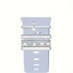 Hot 2024 New Shiny Alphabet Initial Letter Watchband Ring Loops, Luxury Rhinestone Watch Strap Charms Decorations 5Pcs Alphabet Initial Letter Watchband Rings Loops Compatible With Watch Garmin Smartwatch (A-Z) - Image 18