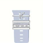 Hot 2024 New Shiny Alphabet Initial Letter Watchband Ring Loops, Luxury Rhinestone Watch Strap Charms Decorations 5Pcs Alphabet Initial Letter Watchband Rings Loops Compatible With Watch Garmin Smartwatch (A-Z) - Image 16