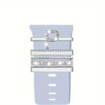 Hot 2024 New Shiny Alphabet Initial Letter Watchband Ring Loops, Luxury Rhinestone Watch Strap Charms Decorations 5Pcs Alphabet Initial Letter Watchband Rings Loops Compatible With Watch Garmin Smartwatch (A-Z) - Image 21