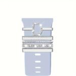 Hot 2024 New Shiny Alphabet Initial Letter Watchband Ring Loops, Luxury Rhinestone Watch Strap Charms Decorations 5Pcs Alphabet Initial Letter Watchband Rings Loops Compatible With Watch Garmin Smartwatch (A-Z) - Image 5