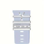 Hot 2024 New Shiny Alphabet Initial Letter Watchband Ring Loops, Luxury Rhinestone Watch Strap Charms Decorations 5Pcs Alphabet Initial Letter Watchband Rings Loops Compatible With Watch Garmin Smartwatch (A-Z) - Image 26